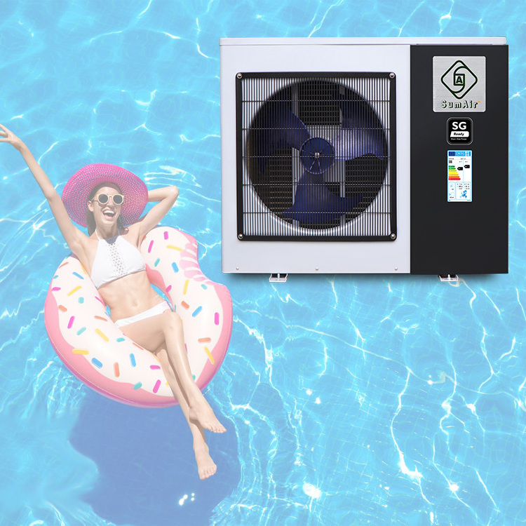 Touch Screen+WIFI R32 swim heating system Mini Dc Inverter Swimming Pool Heat pumps Water Heater Solar Pools Heaters