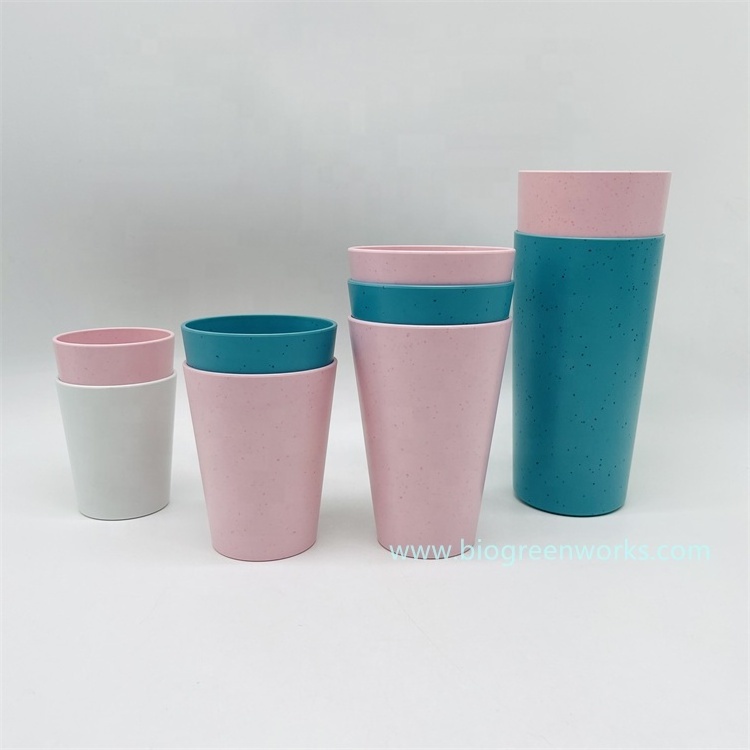 Eco friendly Recycled plastic pet kids adults cup tableware reusable dishwasher safe RPET coffee cup drinking cup travel mug