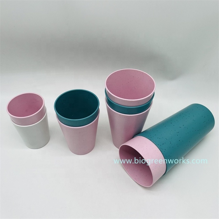 Eco friendly Recycled plastic pet kids adults cup tableware reusable dishwasher safe RPET coffee cup drinking cup travel mug