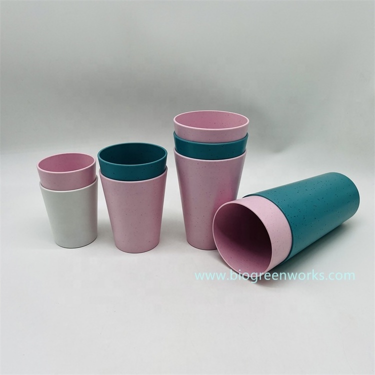 Eco friendly Recycled plastic pet kids adults cup tableware reusable dishwasher safe RPET coffee cup drinking cup travel mug