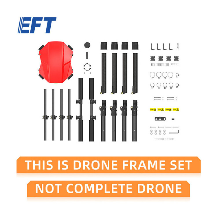 EFT E410P agricultural equipment high quality carbon fiber drone frame spraying drones for sale help the farm plant grow