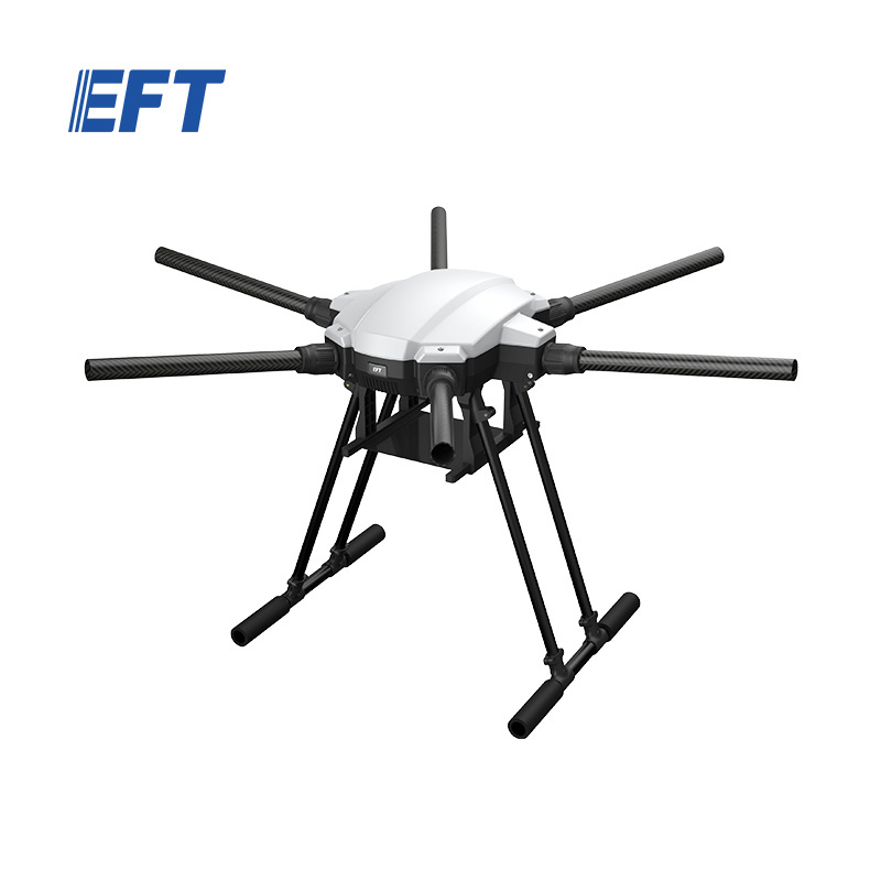 2023 hot sale EFT heavy lift cargo drone frame X6100 6-axis long range food delivery drone can match camera and E5 motor set