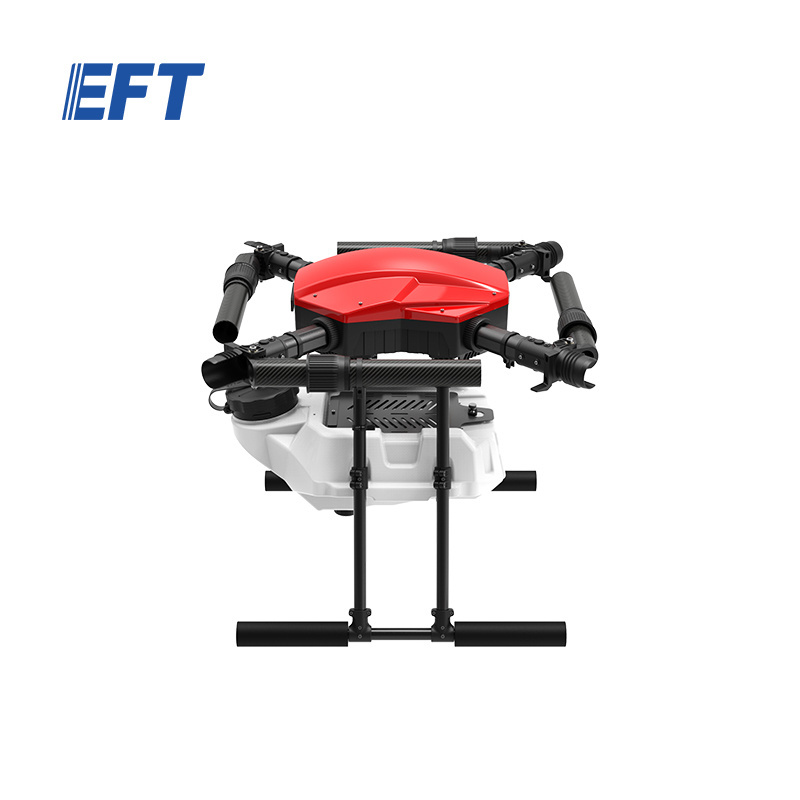 EFT E410P 4-Axis 10L payload agricultural sprayer drones frame cross-folding structure without GPS Camera for farm Crop Spraying