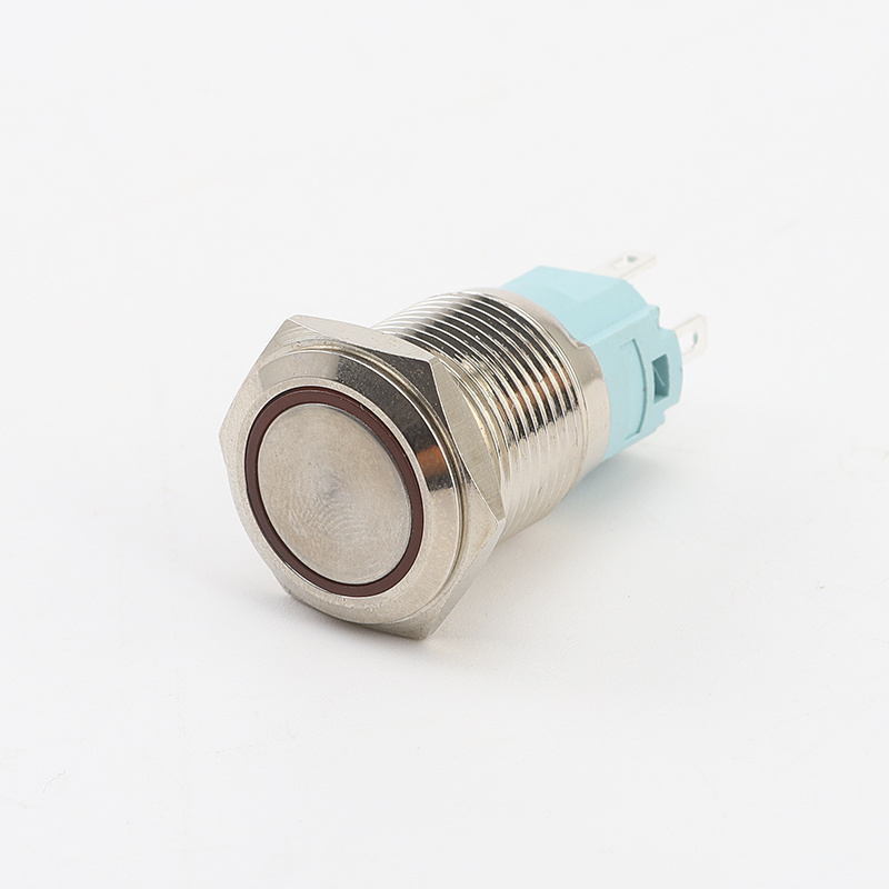 IP65 self-locking 8/12/ 16/19 mm piezo switch metal push button switch