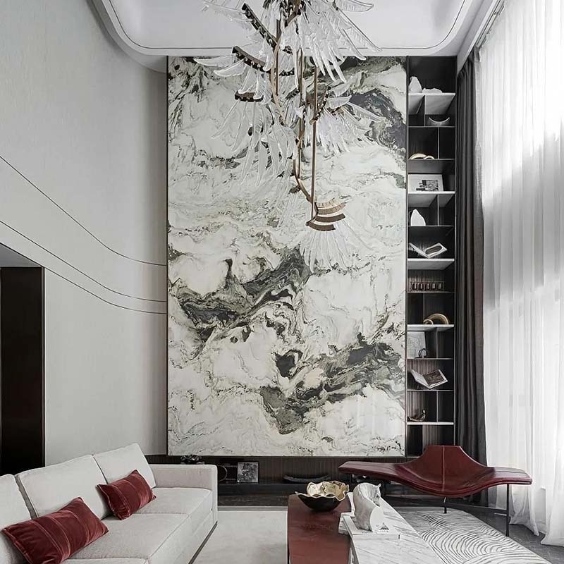 Interior Decoration Classic bamboo carbon fiber wall panel boards self adhesive marble sheet pvc wall panels