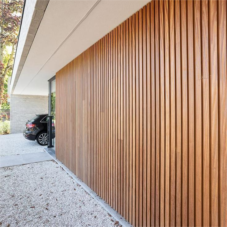 Outside Weatherproof Designs Eco Office House Modern Slat Flat Composed External WPC Wall Panels