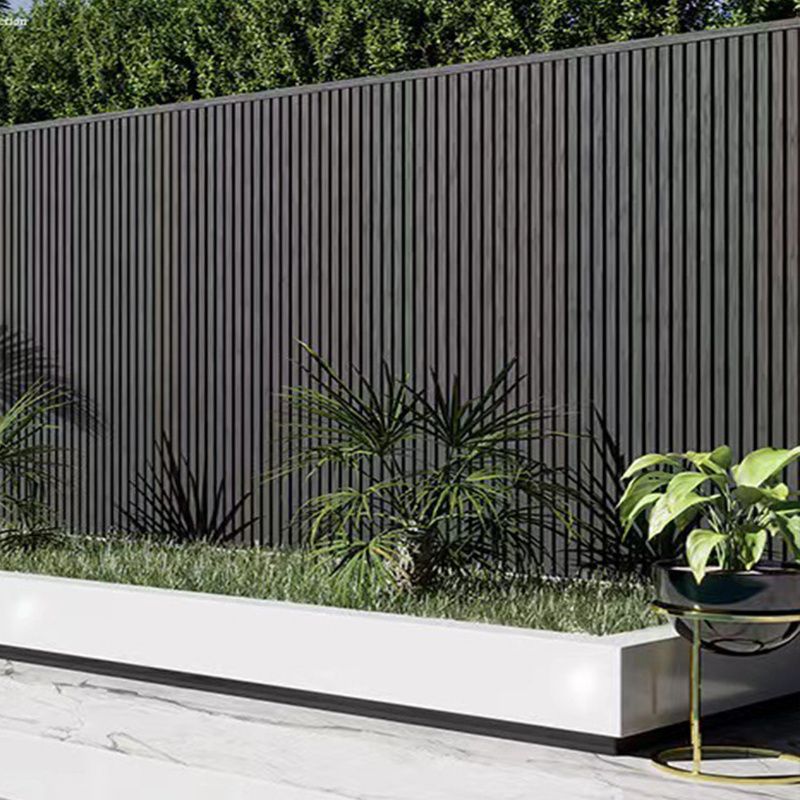 Outside Weatherproof Designs Eco Office House Modern Slat Flat Composed External WPC Wall Panels