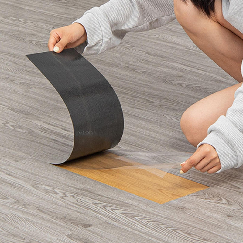 Factory cheap peel and stick vinyl plank floor self adhesive tile waterproof peel and stick floor planks pvc vinyl flooring