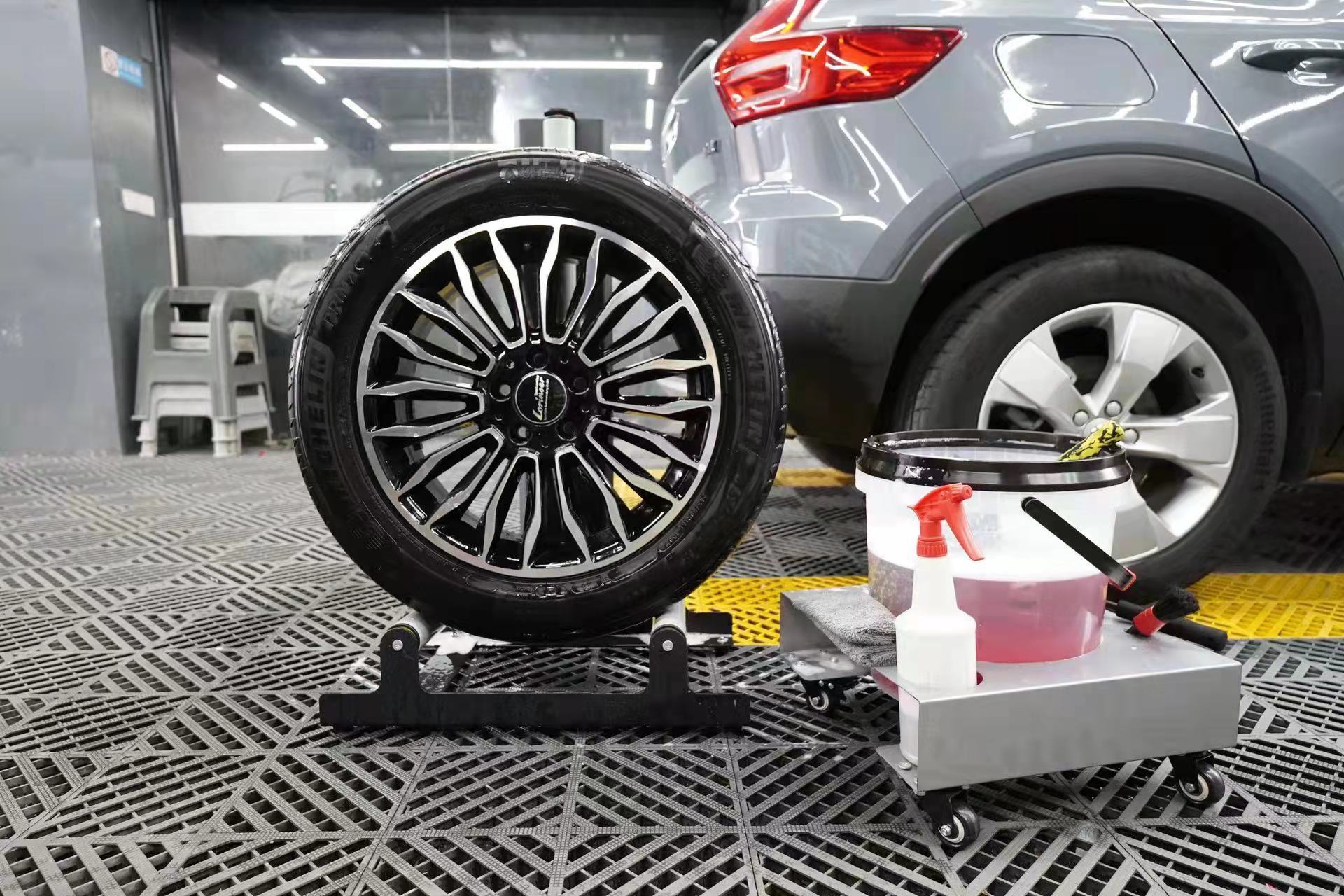 2022 Rolling Wheel Detailing Stand Tire Stand  Wheel Stand Detailing