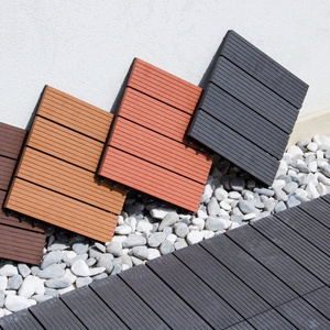 WPC terrace tiles, terrace boards, tile click tiles in wood look flooring cheap decking custom diy WPC flooring tiles