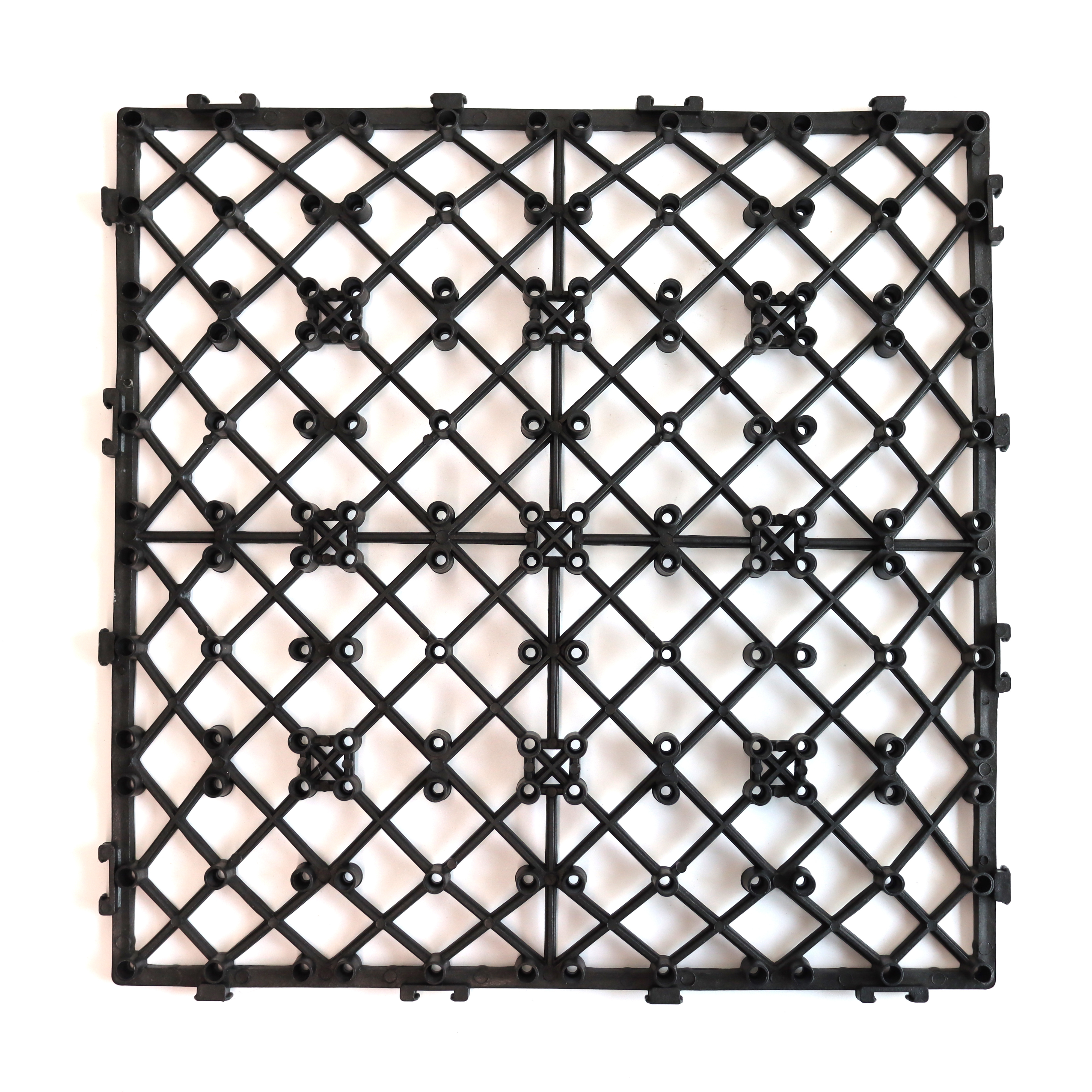 Cheap price stable outdoor interlocking grid for composite tiles deck durable plastic base for wpc deck tiles