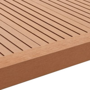 Wood plastic composite edge skirting for wpc decking in L shape for side cover and decorative decking exterior