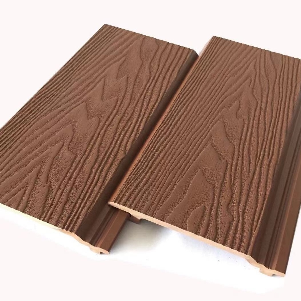 uv resistance and waterproof wpc wall ceiling panels wood composite plastic slat cladding planks for exterior house building