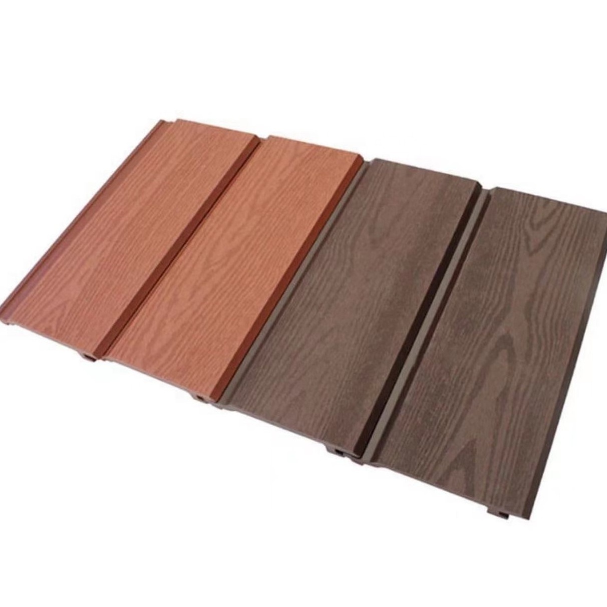 uv resistance and waterproof wpc wall ceiling panels wood composite plastic slat cladding planks for exterior house building