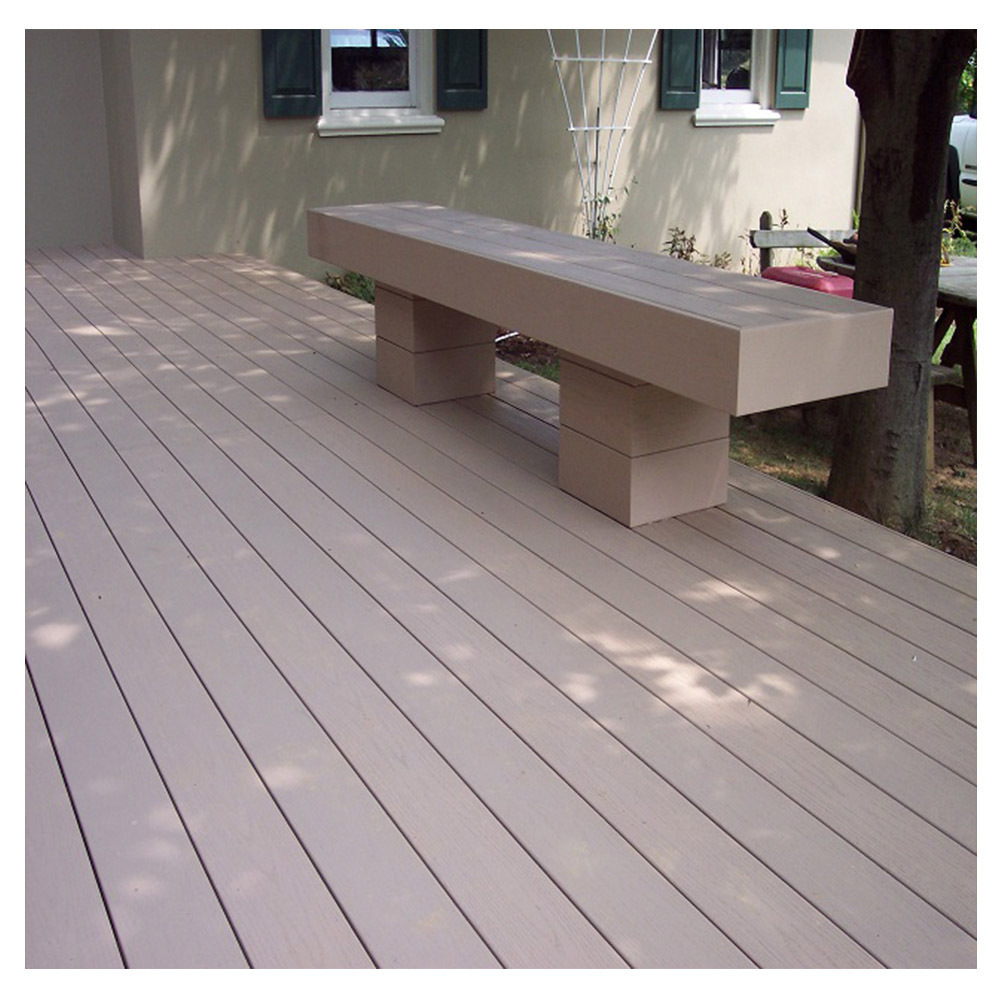 Outdoor waterproof UV resistant and insect proof with a 10-year warranty of wood-plastic composite flooring wpc decking