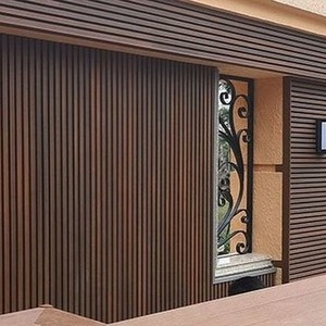 Hot Sale Teak Surface Wooden Pvc Wall Panel Wpc Ceiling Panels uv resistance for outdoor sport gym homes office exterior wall