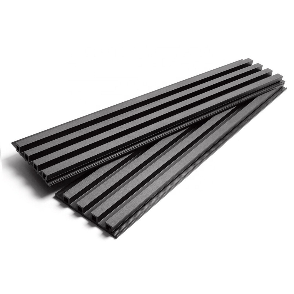 High density co extrusion fluted wall cladding co-extrusion co-extruded wood pvc wood plastic composite exterior wpc panel wall