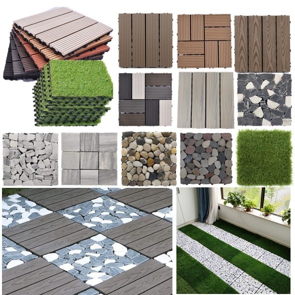 Stone Tiles DIY Installation Outdoor stone interlocking deck tiles