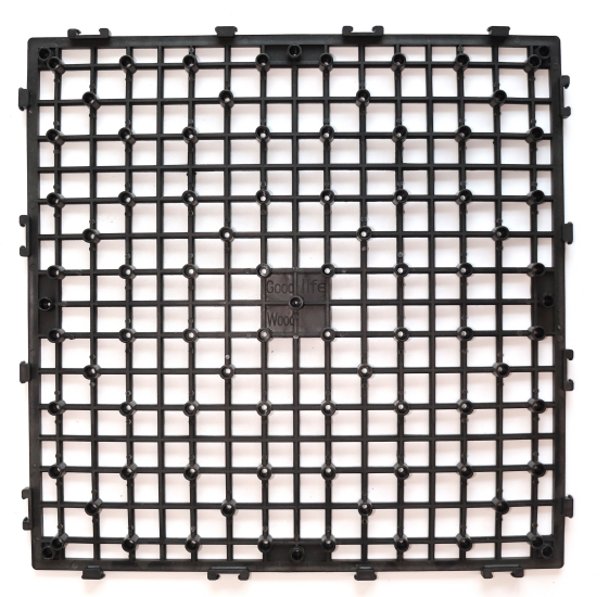 Cheap price stable outdoor interlocking grid for composite tiles deck durable plastic base for wpc deck tiles