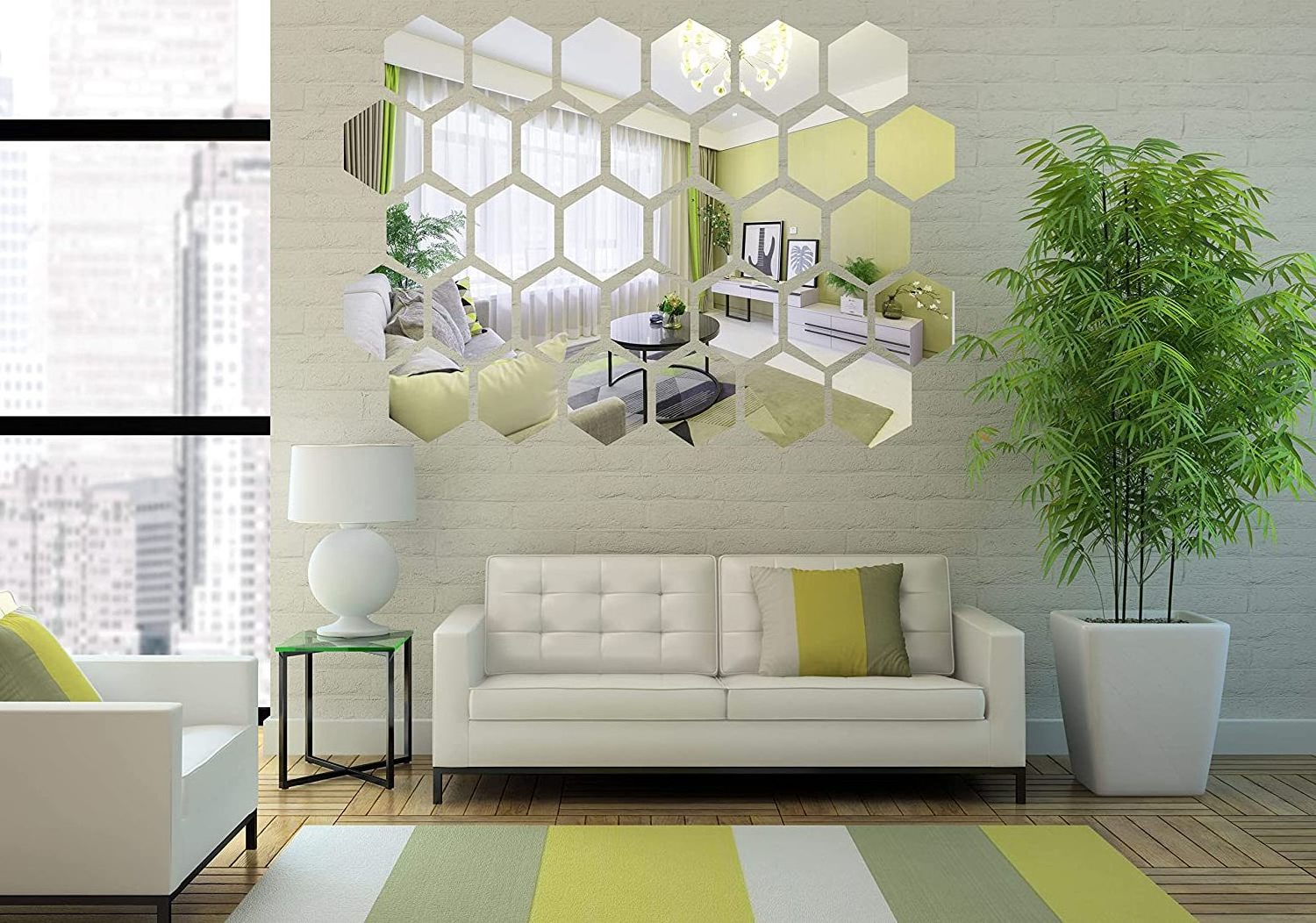 12Pcs/Set Hexagon Mirror Wall Stickers 3D Acrylic Mirrored Decorative Sticker Waterproof Home Decor custom Wall stickers