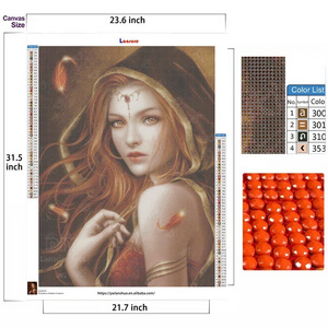 MOQ 1 piece Wholesale custom 5d Diy Diamond Painting personalize Full Drill round square Diamond Art Embroidery Kits