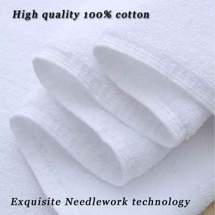 5 star hotel luxury bathroom custom logo face hand bath white 100% cotton hotel towels