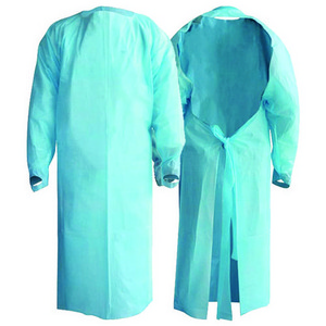 Factory Price With Long Sleeves Plastic Apron PPE Gowns Disposable CPE isolation apron nurse apron medical plastic