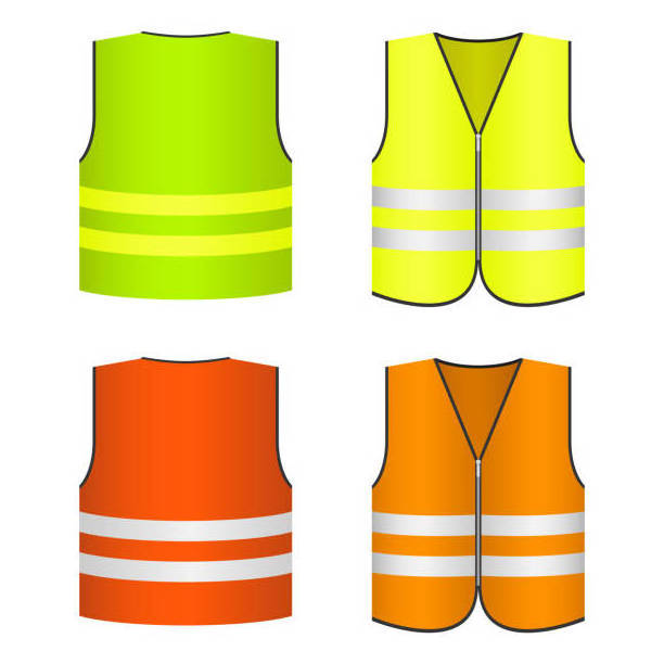 Two horizontal reflective strips Sleeveless style cheap jacket for Men and Women night running safety vest