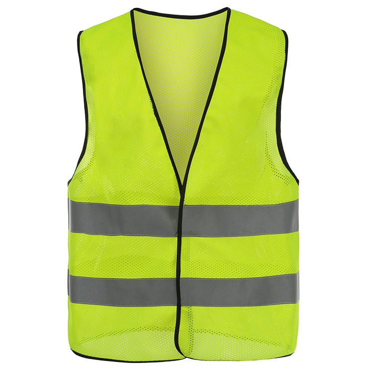 Light weight Disposable 5cm reflective strap Mesh Construction Vest for Men Women Breathable working safety vest