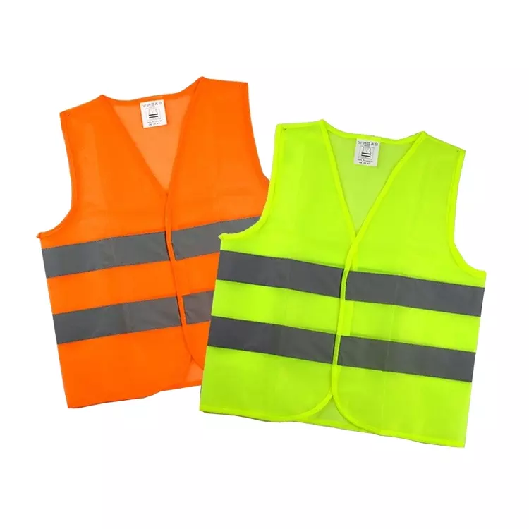 Reflective Vest 100% Polyester Tricot 2 Inch Width Reflective Tapes 100pcs/carton