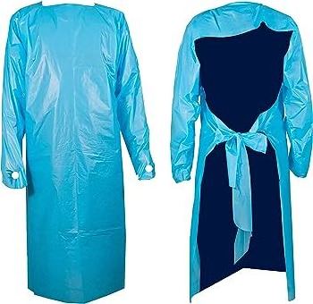 Factory Price With Long Sleeves Plastic Apron PPE Gowns Disposable CPE isolation apron nurse apron medical plastic