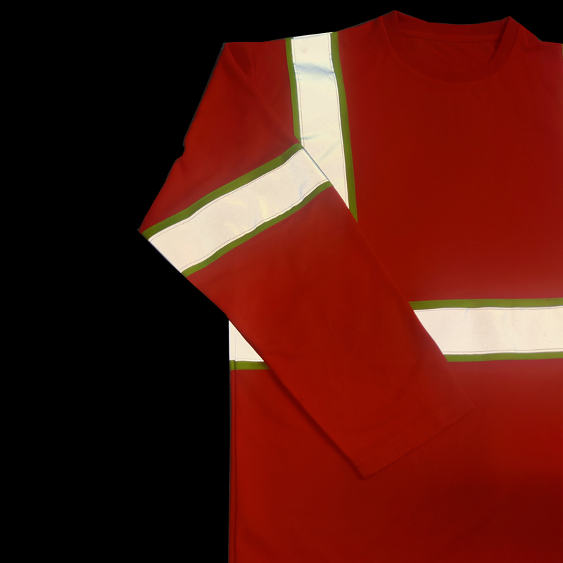 Long/Short Sleeves High Visibility Safety Shirts for Men Construction Work Shirt Bulk with Reflective Strips for Men Women