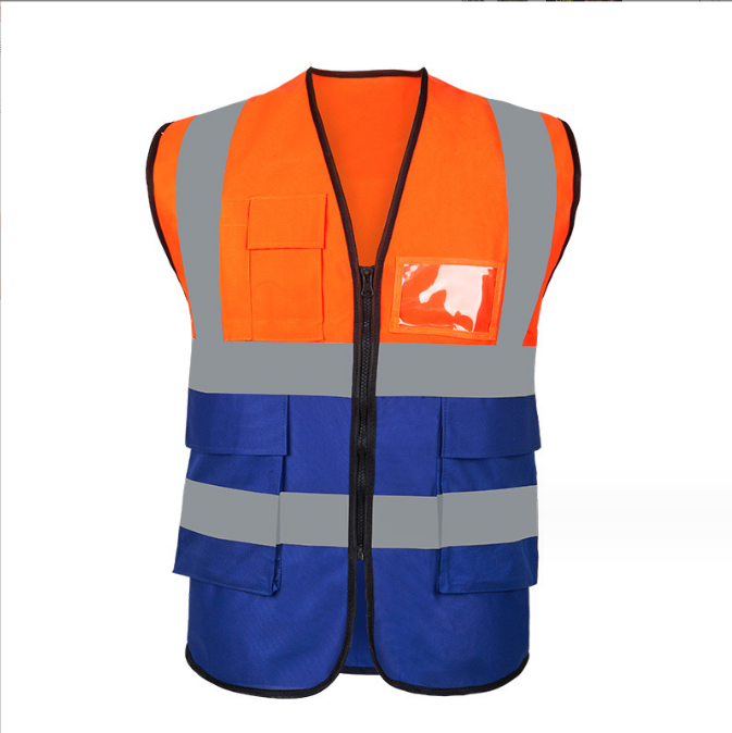 Work Reflective Vest Wholesale Yellow Orange High Visibility Traffic Security Reflector Safety Security Vest