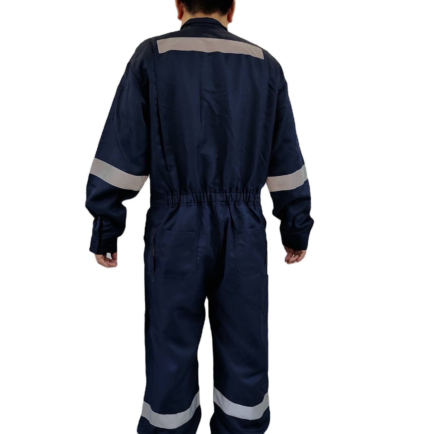 Men's Enhanced Visibility Twill Back Coverall with Chest Pockets, Oversized Fit, Long Sleeve