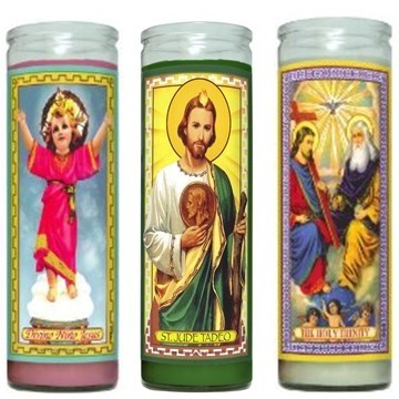 Hot Sale 7 Days Church Candle White Glass Jar High Soy Wax Cotton Palm Wax Scented Smokeless Colorful Stick Bulk Household