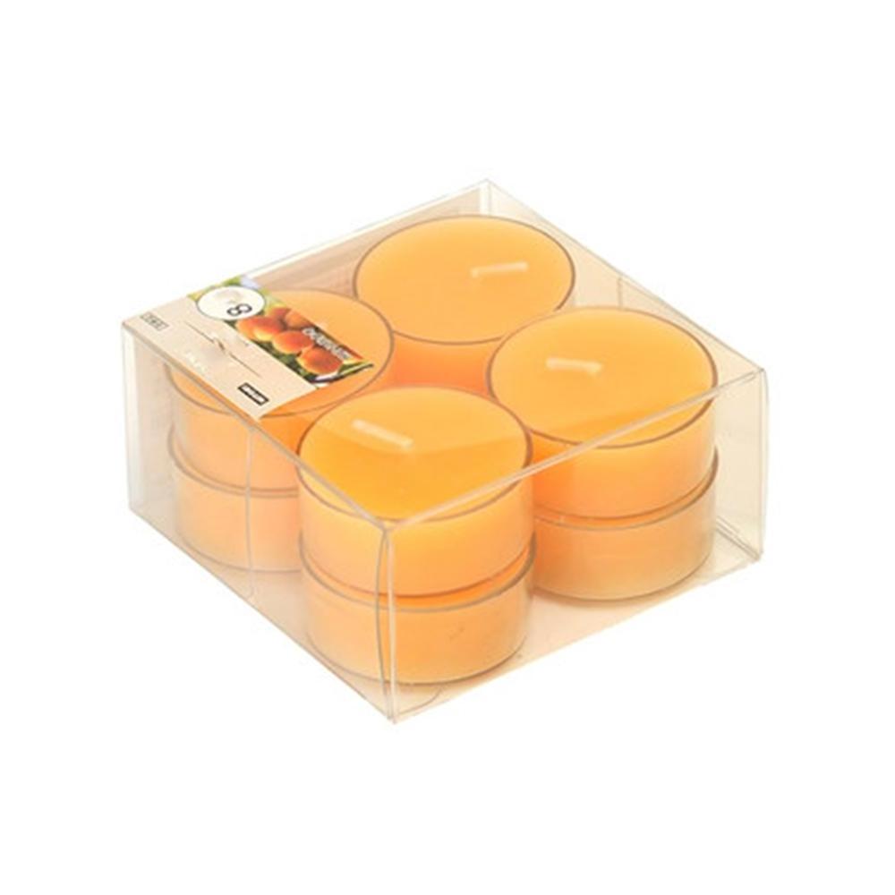 8pcs/set Wholesale Cheap Price PVC Shell Tealight Candle Decorative Votive Candle Paraffin Wax Mini White Tealight Candle