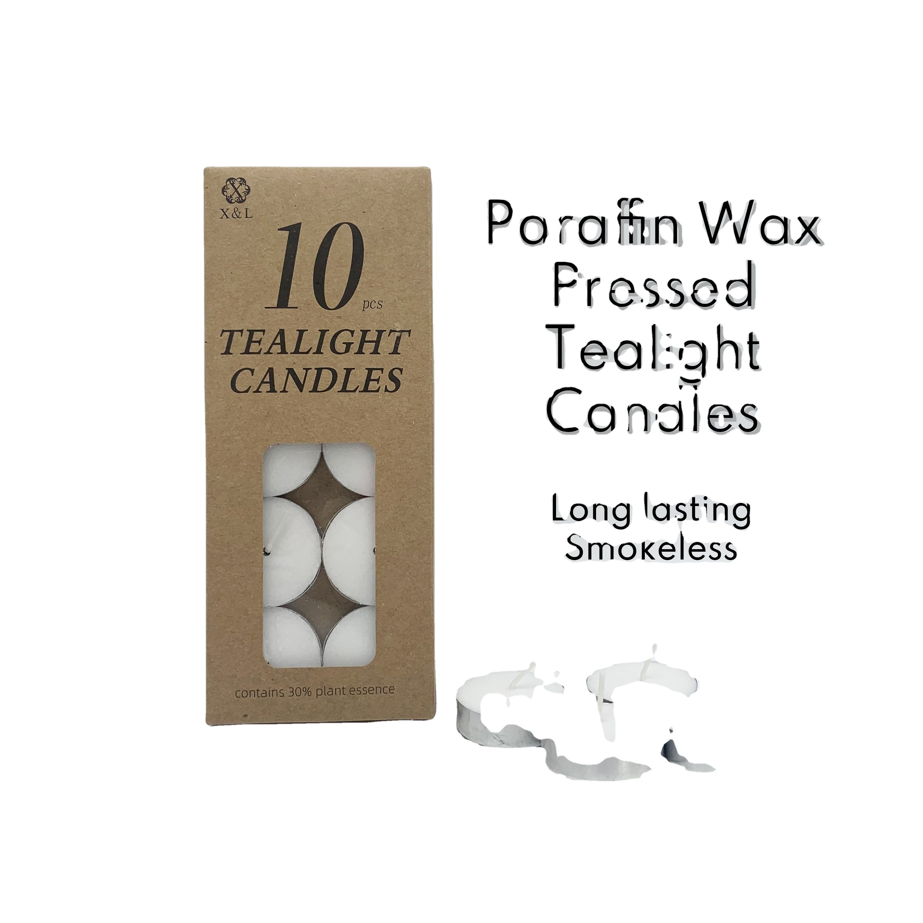 Wholesale Home Decor Wedding Pool Birthdays Party Candles Unscented 10 packs Paraffin Wax Mini Votive White Tealight Candles