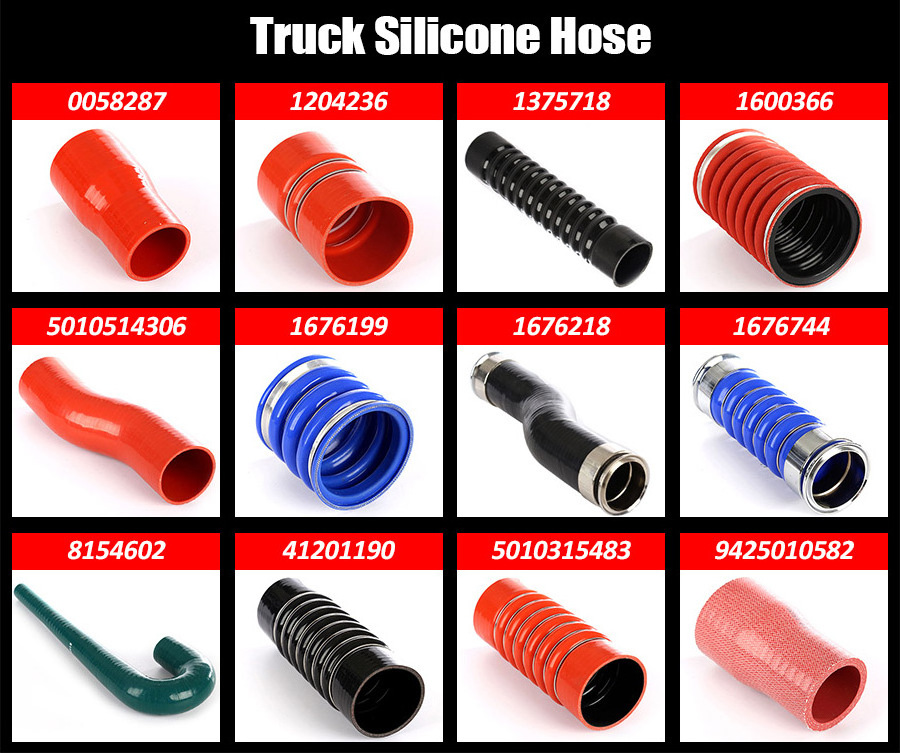 GDST High Quality Heat Resistant Automotive Elbow Silicone Hose Silicone with 3 ring Silicone Elbow Hose for heavy truck