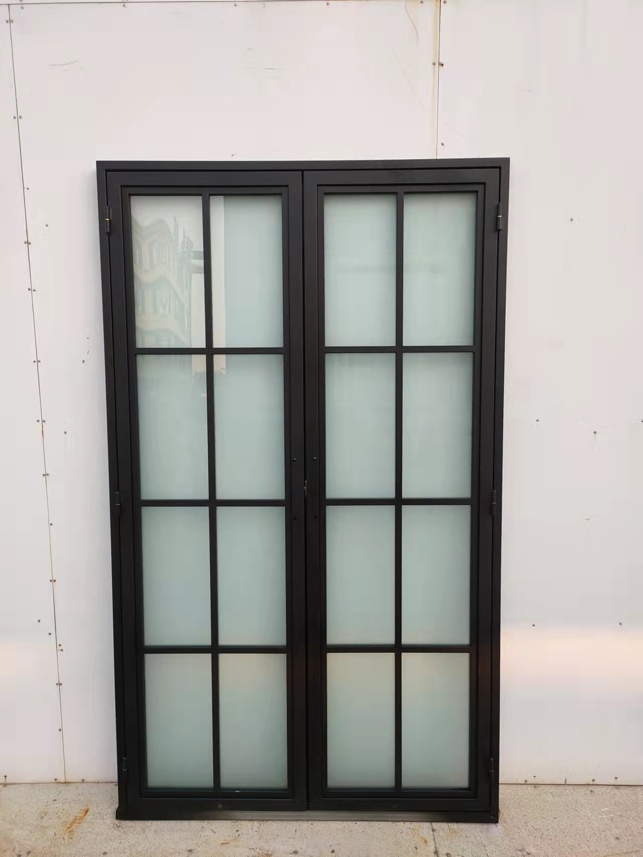 Exterior  French Door Steel Interior Glass Doors  Restaurant Steel Glass Double Entrance Door