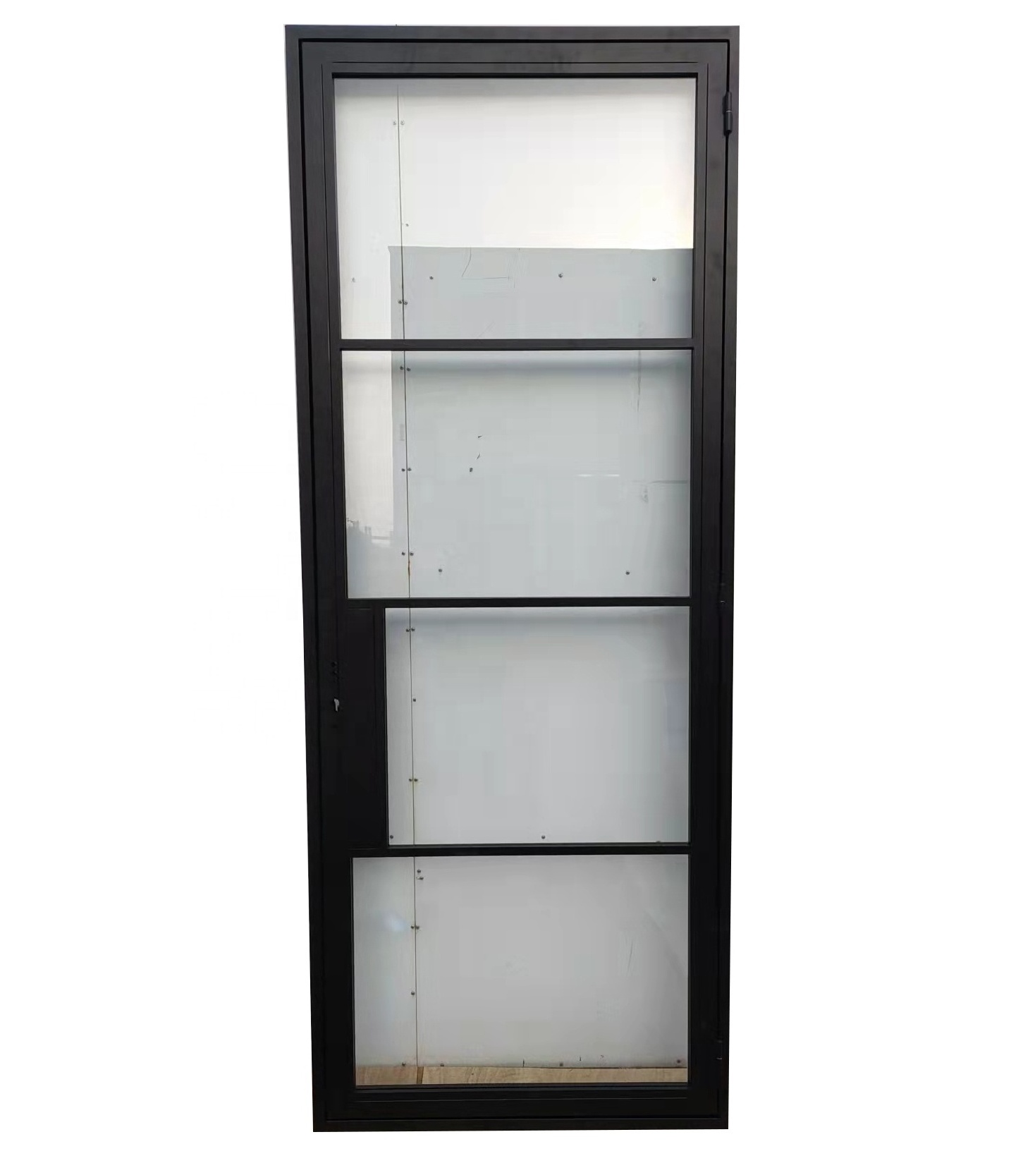 Tempered Glass French Steel Iron Glass Swing Door