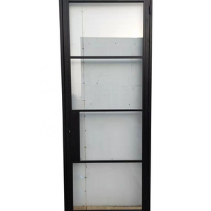 Tempered Glass French Steel Iron Glass Swing Door