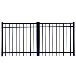 Top flat Aluminum rails fence powders coating Guarding Safety Fencing ground park garden fence pool