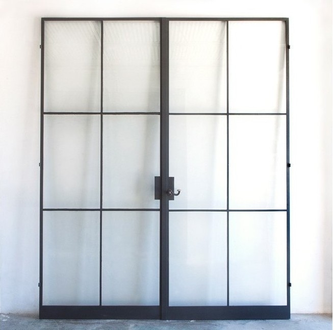 Folding sliding trackless retractable Aluminum frame fiberglass screen pocket 1st impact glass doors