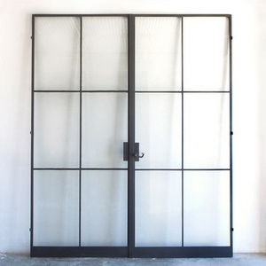 Folding sliding trackless retractable Aluminum frame fiberglass screen pocket 1st impact glass doors