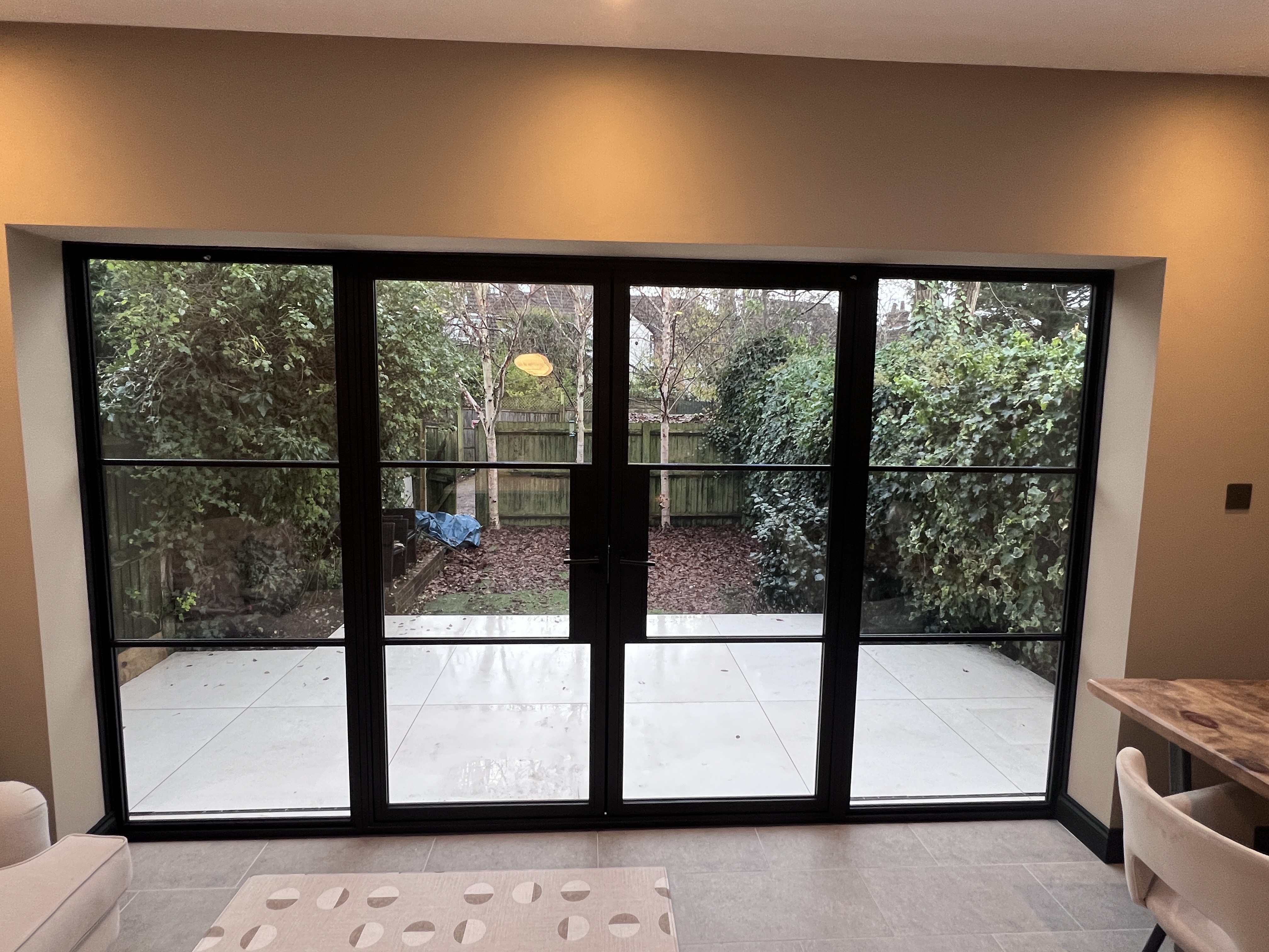 Swing French Door Steel Framed Glass Doors Soundproof Glass Door