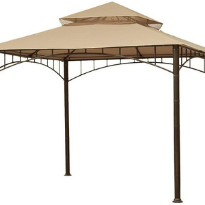 10 X 10 ft Waterproof Polyester Top Cover Fabric Universal UPF+50 Replacement Gazebo Canopy 2-Tiered