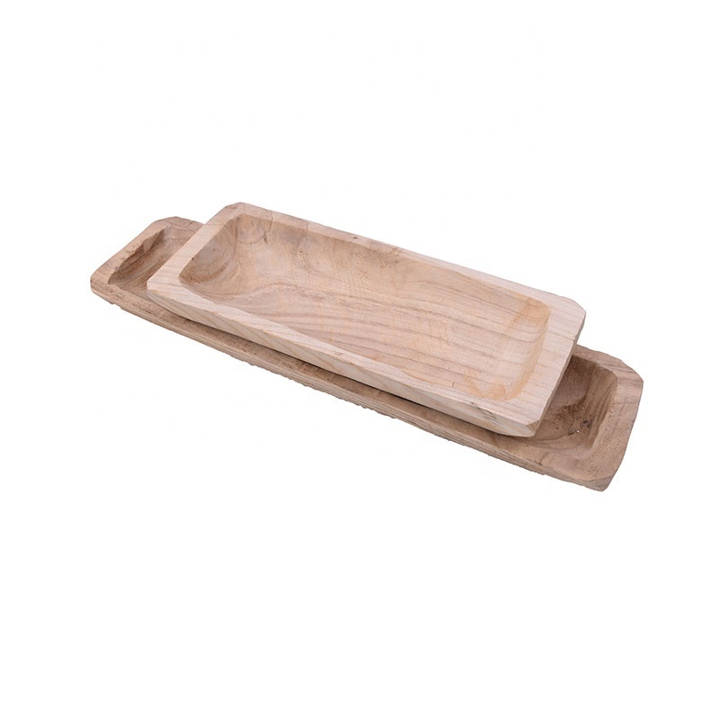 unfinished wooden boat  trays/Processing and customizing unfinished wooden drawers