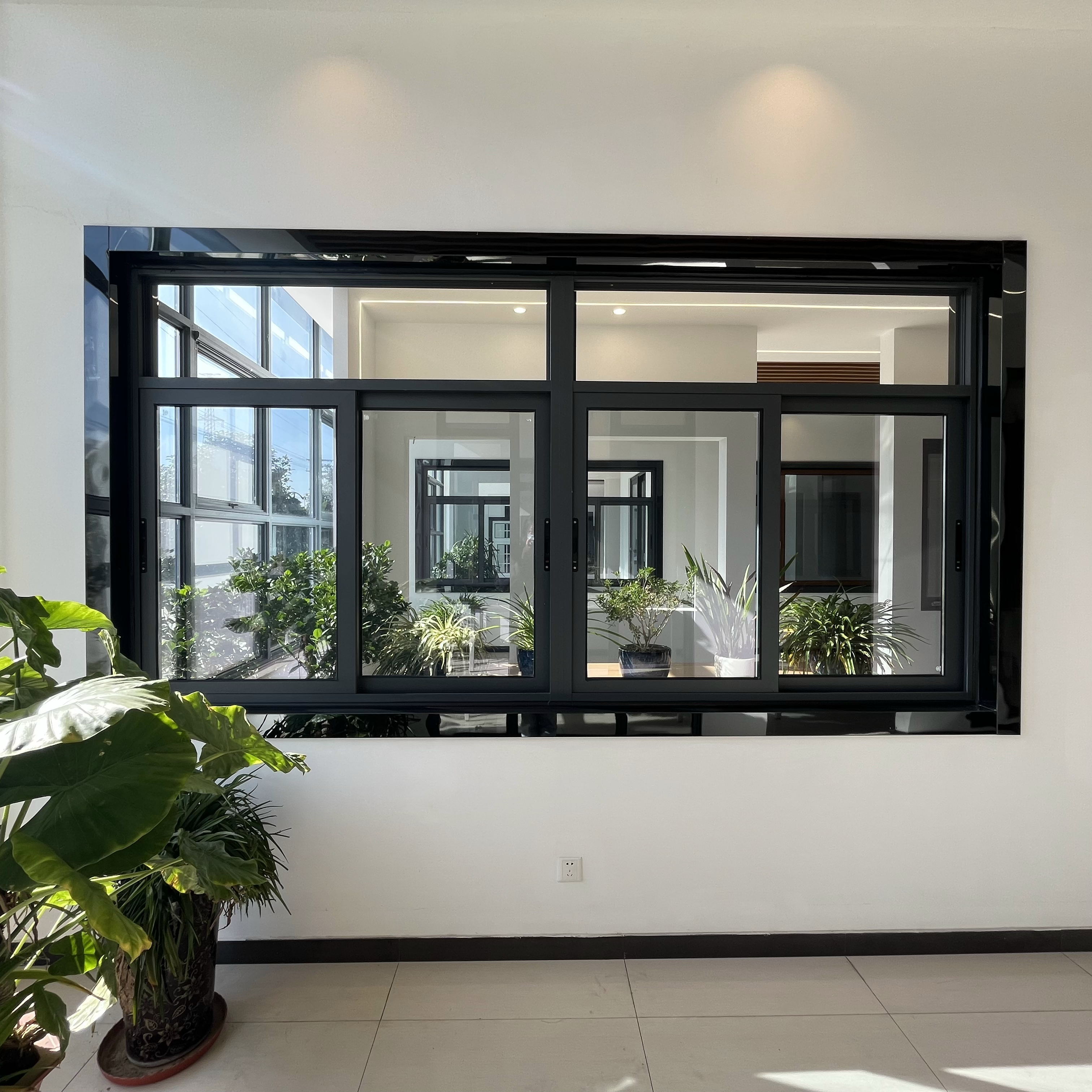 OORT Manufacture Anhui Aluminium Alloy French Style Modern Sliding House Window Aluminium Windows Doors