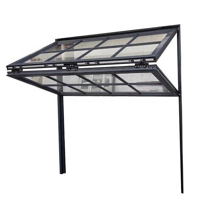 Folding Overlap Windows Retractable Skylight Horizontal Folding Windows