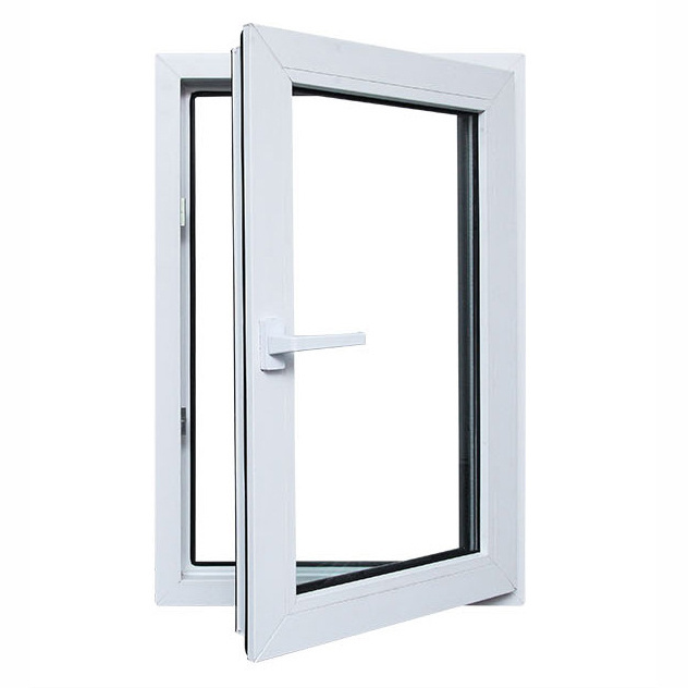 Most popular china factory price upvc house doors windows 3 panel triple PVC casement window